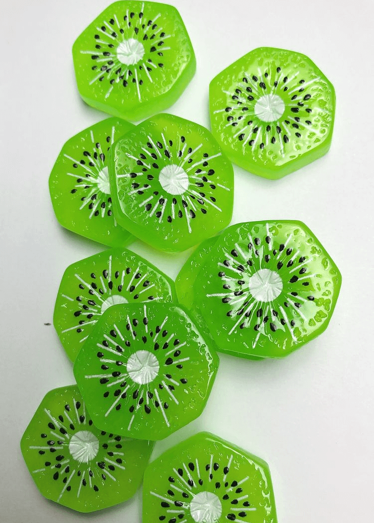DIY Fruit kiwi charms(10pcs)
